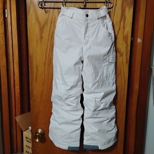 Columbia Youth Snow Pants White Size S (8) Winter Ski Snowboarding